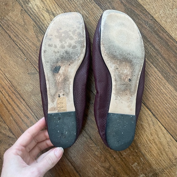Women’s M. GEMI leather flats eggplant purple size 37 - Picture 2 of 6